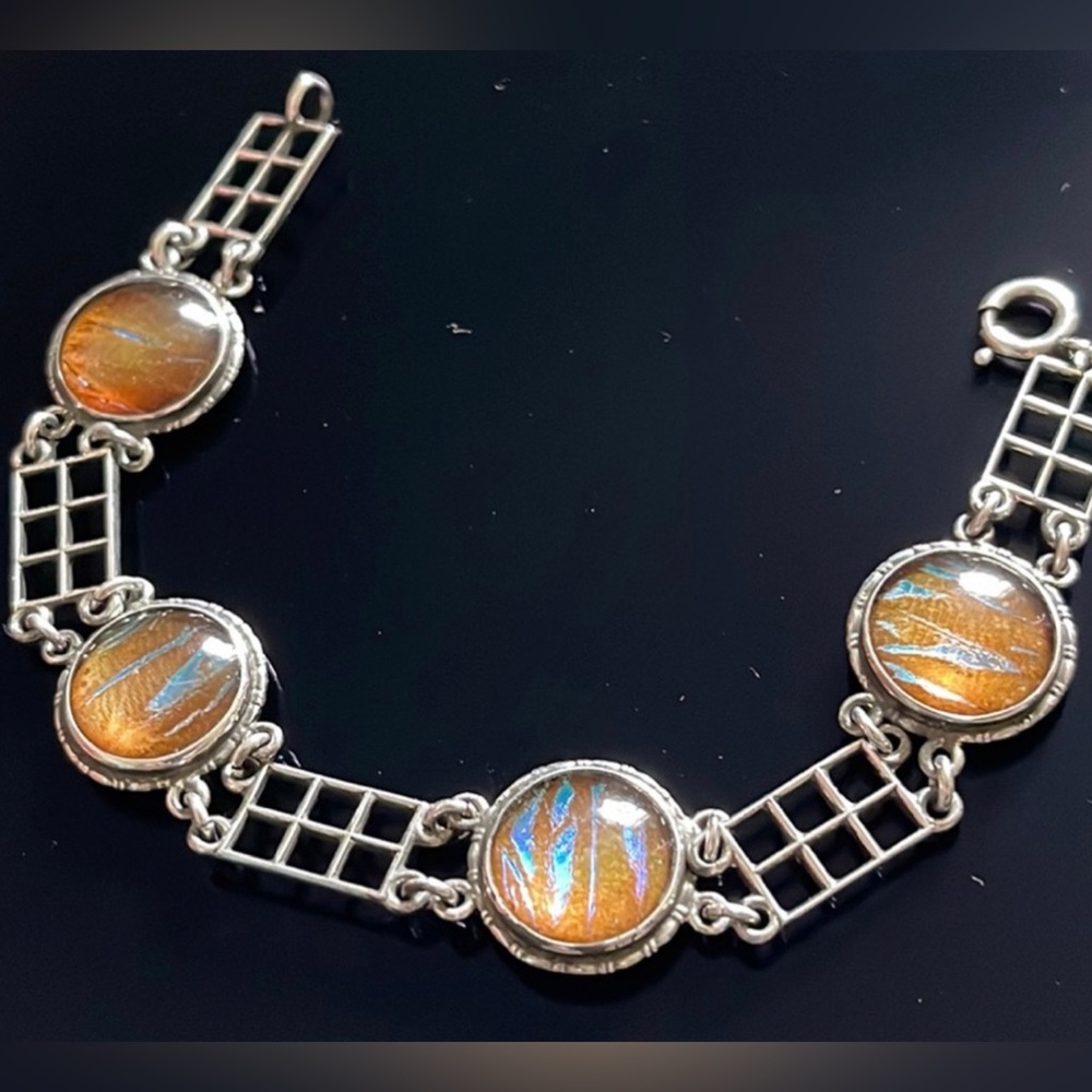 Artisan Sterling Butterfly wing Bracelet